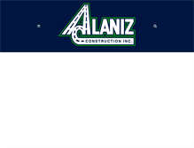 Tablet Screenshot of alanizpaving.com